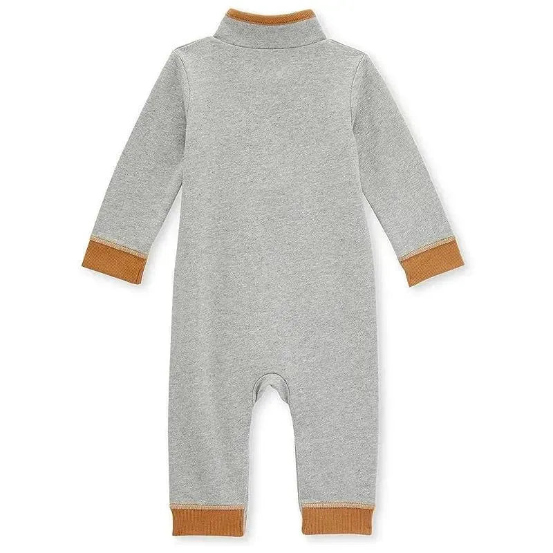 Burts Bees - French Terry Collard Jumpsuit, Heather Grey