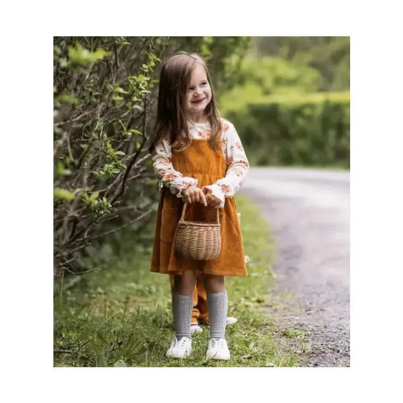 Burts Bees - Raised Rib Dress & Sunny Floral Tee Set, Beaver