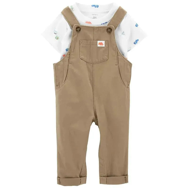 Carters - Baby Boy 2Pk Bodysuit & Overall Set