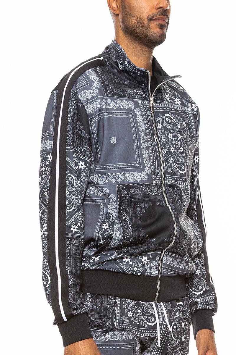 Paisley All Over Print Track Jacket