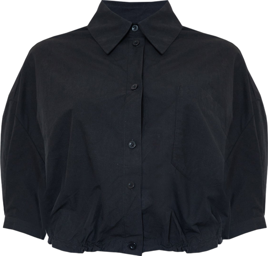 Jovonna London Black Davina Puff Sleeve Blouse BNWT UK M