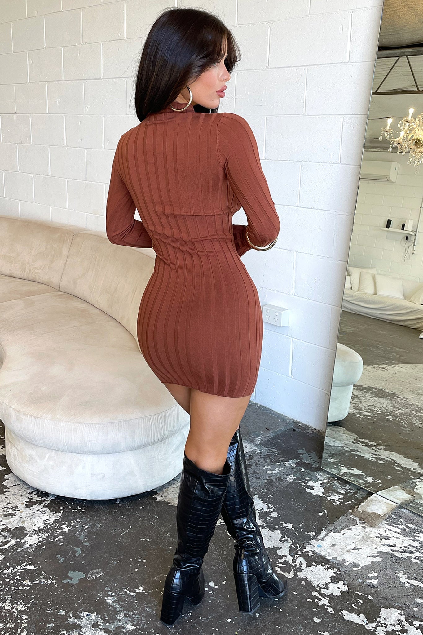 Emily Dress - Brown