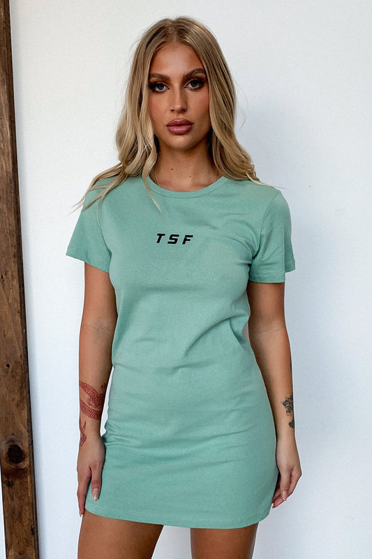 Femme T-shirt Dress - Sage