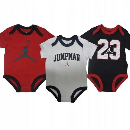 Haddad - 3Pk Jordan Baby Boy Jumpman Set, Red/Black