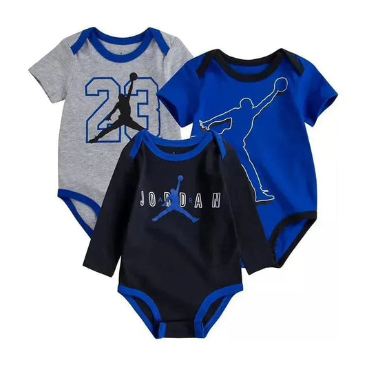 Haddad - 3Pk Jordan Baby Boys Jumpman Mash Up Bodysuits