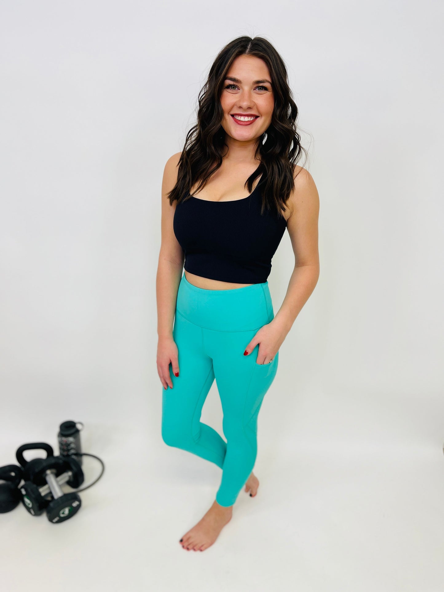PLUS/REG So Far Ahead Leggings In Emerald