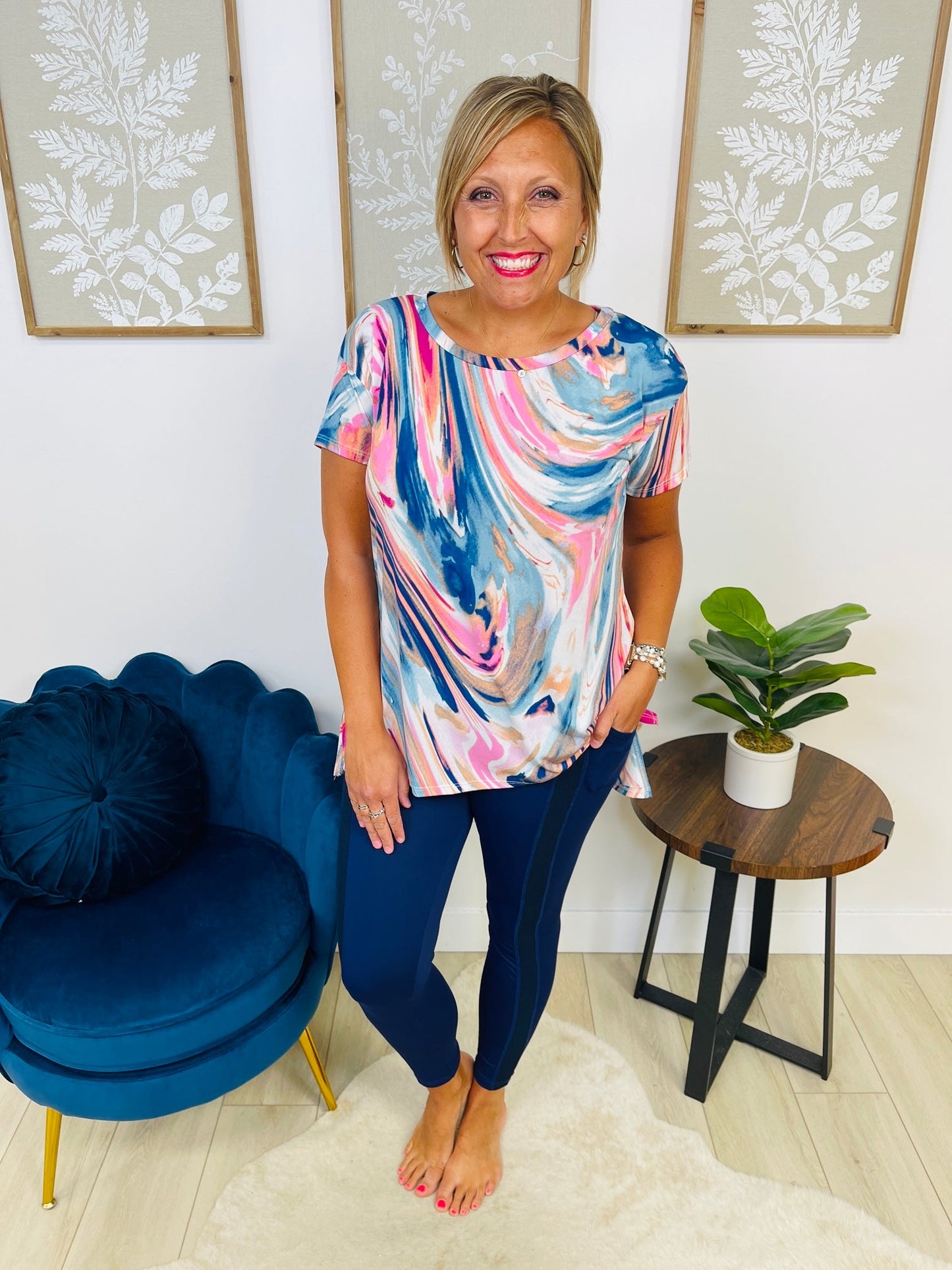 PLUS/REG Sweet Coincidence Leggings In Navy