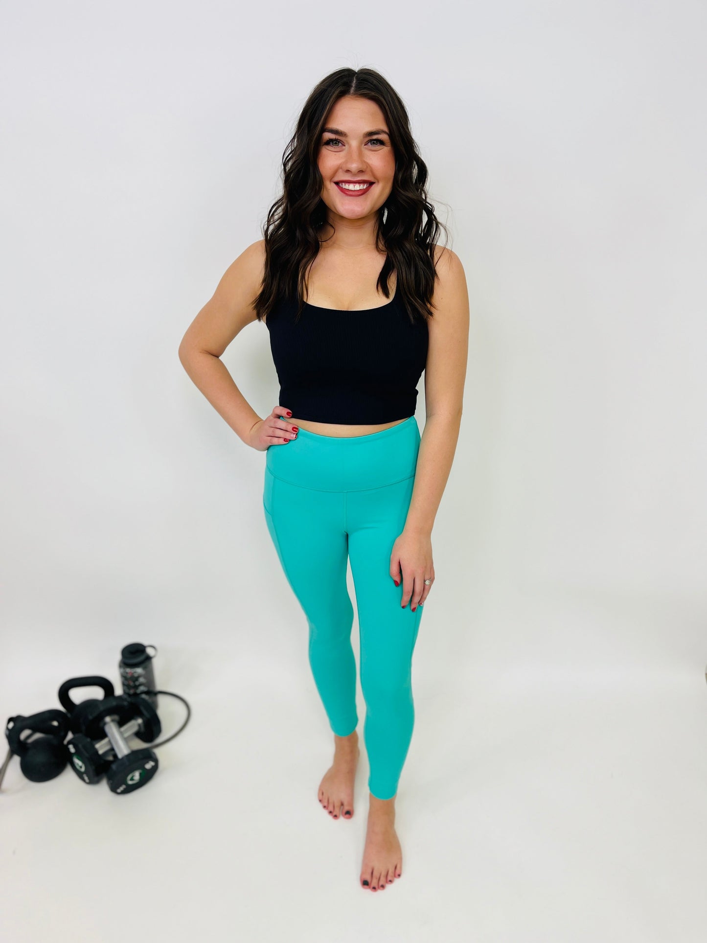 PLUS/REG So Far Ahead Leggings In Emerald