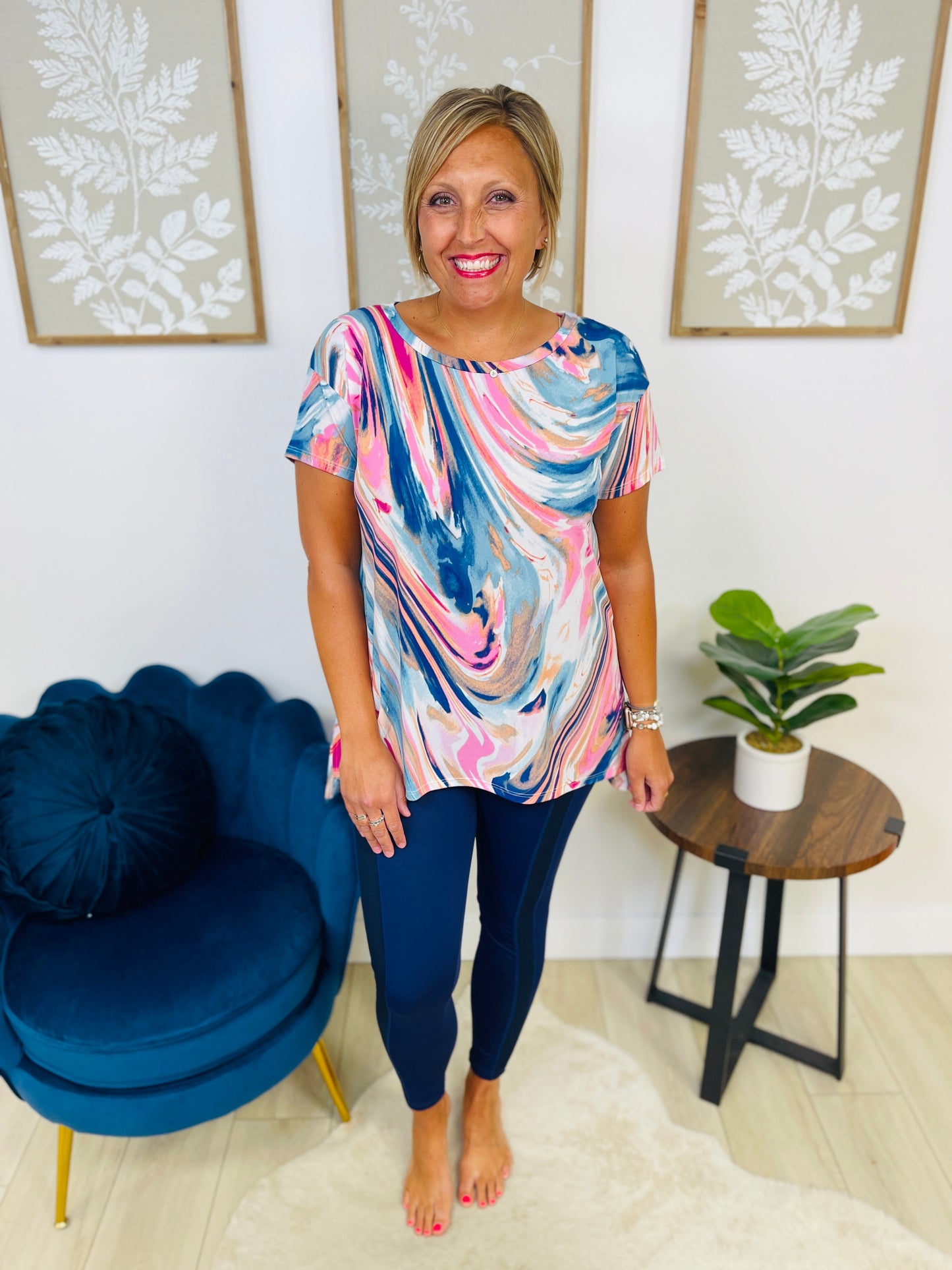 PLUS/REG Sweet Coincidence Leggings In Navy
