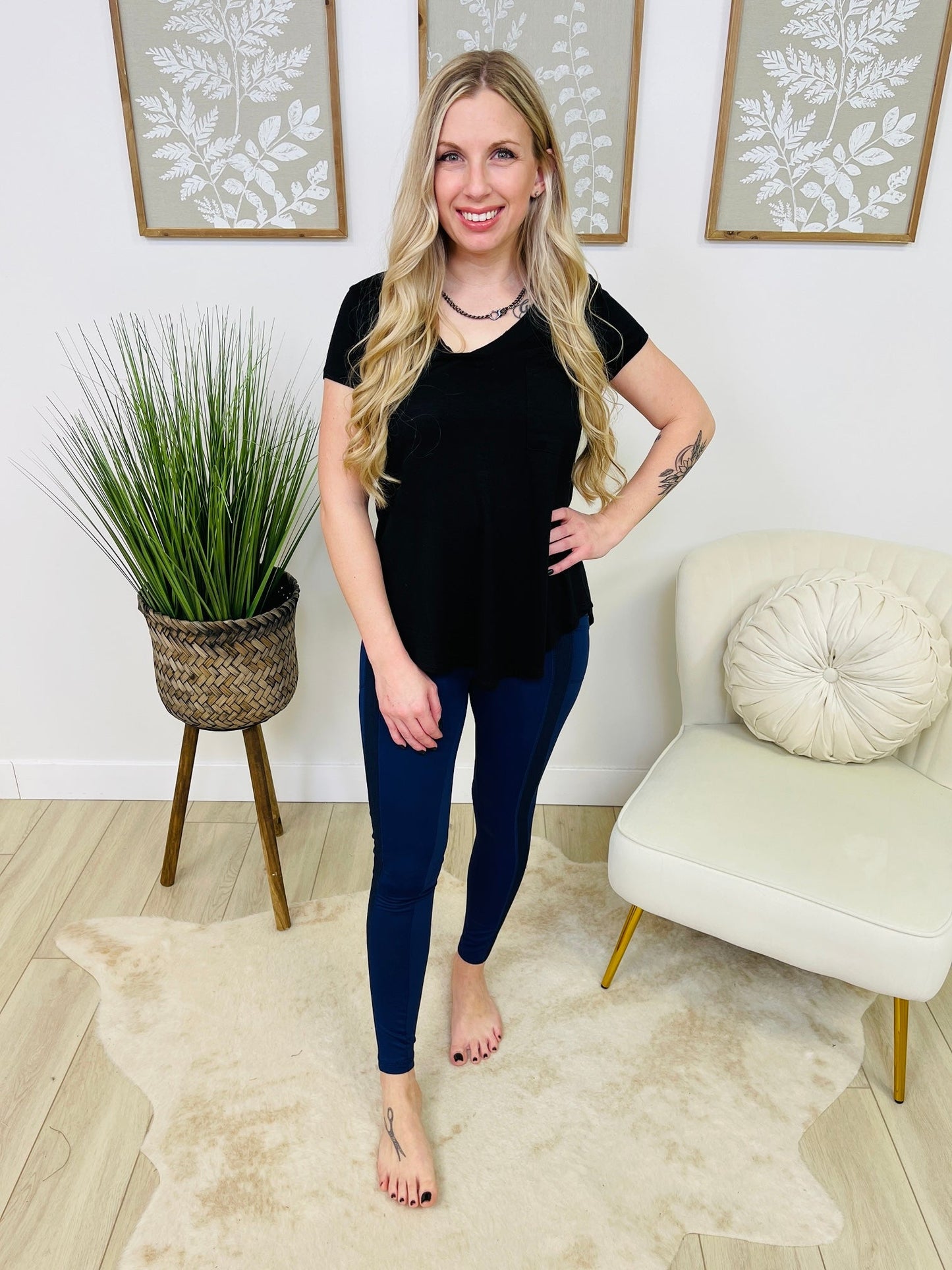 PLUS/REG Sweet Coincidence Leggings In Navy