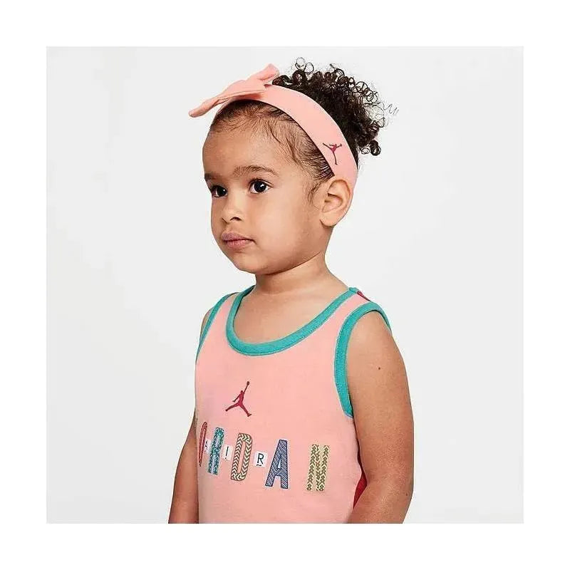 Jordan Baby - Girl Romper & Headband Set, Light Pink