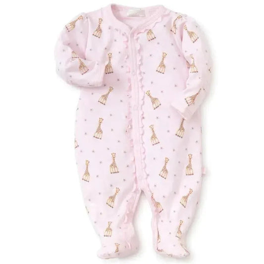 Kissy Kissy - Sophie La Girafe Print Footie, Pink