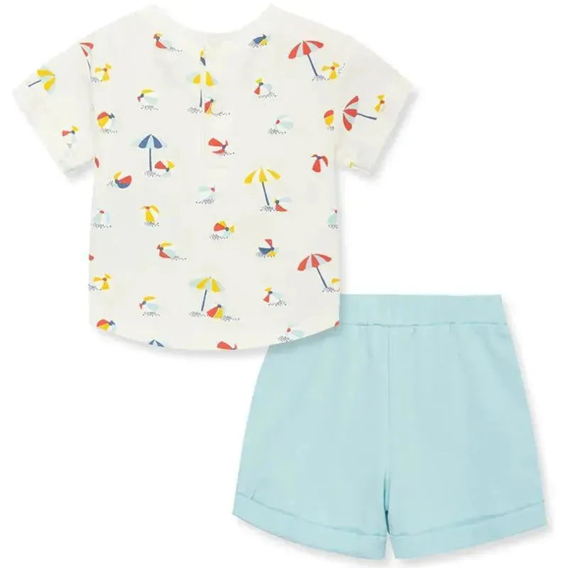 Little Me - 2Pk Focus Kids Coastal Short Set
