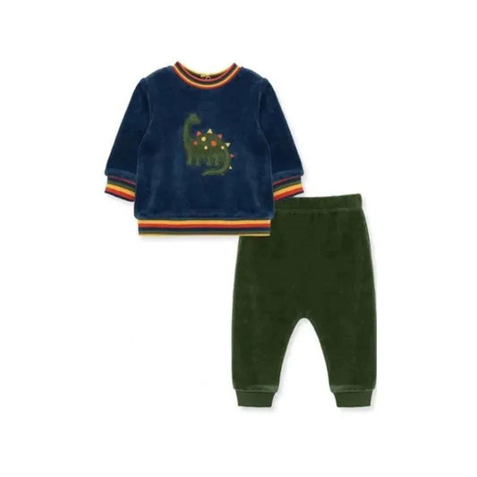 Little Me - 2Pk Little Me Dino Fun Velour Set