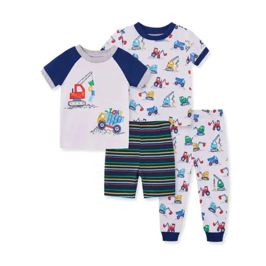 Little Me - 4Pk Baby Boys Construction Pajama Set