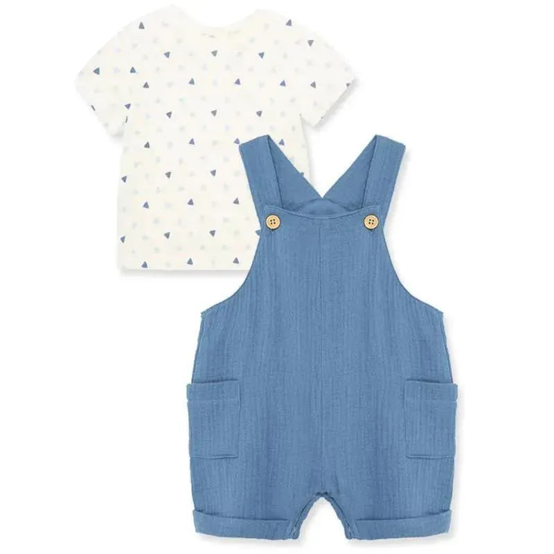 Little Me - Baby Boy Geo Shortall Set