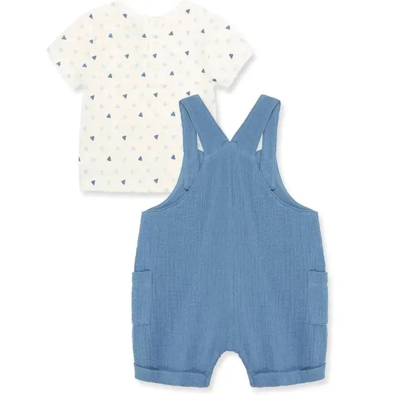 Little Me - Baby Boy Geo Shortall Set