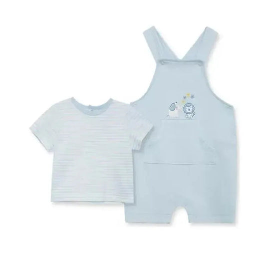 Little Me - Baby Boys Safari Shortall Set