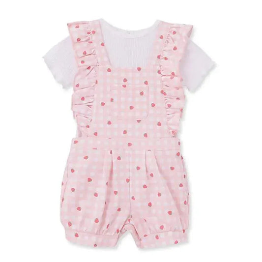 Little Me - Baby Girl Strawberry Knit Jumper Set, Pink