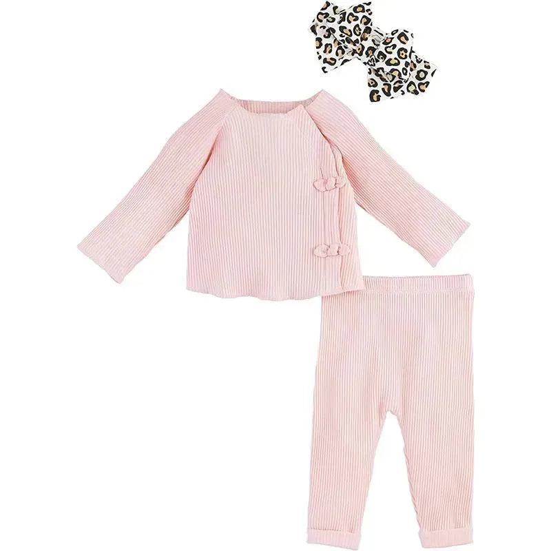 Mud Pie - Baby Girl Take Me Home Set, Leopard