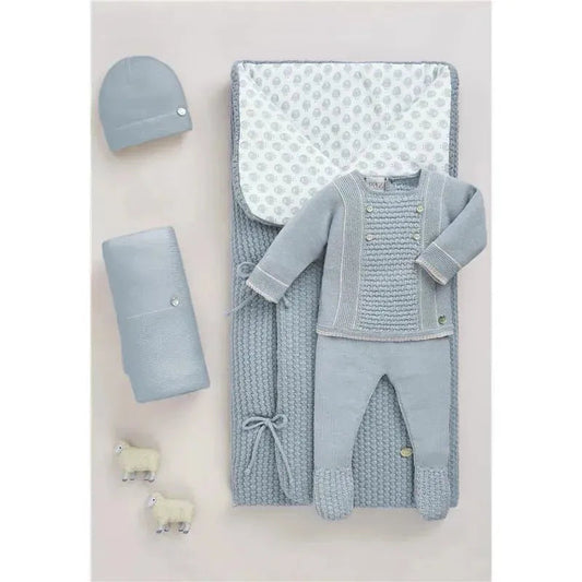 Paz Rodriguez - Take Me Home Set Knit Sweater & Leggings Soño, Blue Fog/Linen