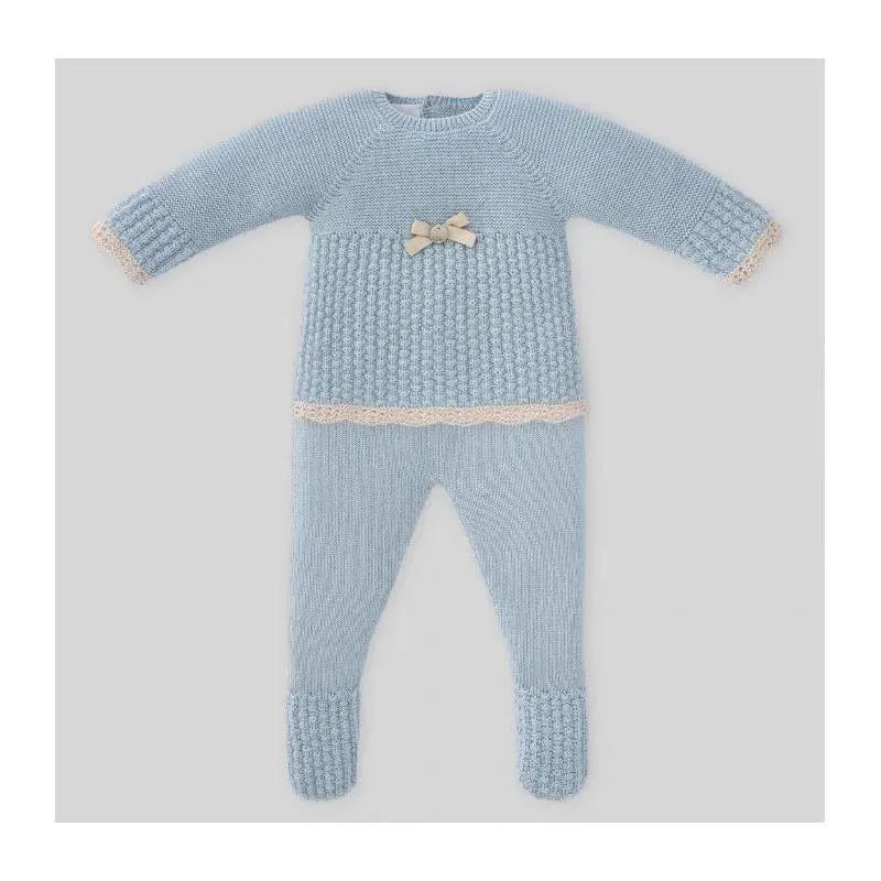 Paz Rodriguez - Take Me Home Set Knit Sweater & Leggings Soño, Blue Fog/Linen
