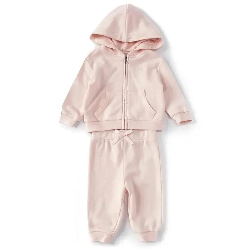 Polo Ralph Lauren Baby - French Terry Hoodie & Pant Set, Delicate Pink
