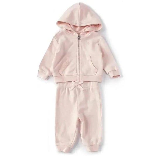 Polo Ralph Lauren Baby - French Terry Hoodie & Pant Set, Delicate Pink
