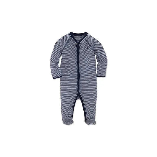 Ralph Lauren Striped Cotton Coverall, French Navy