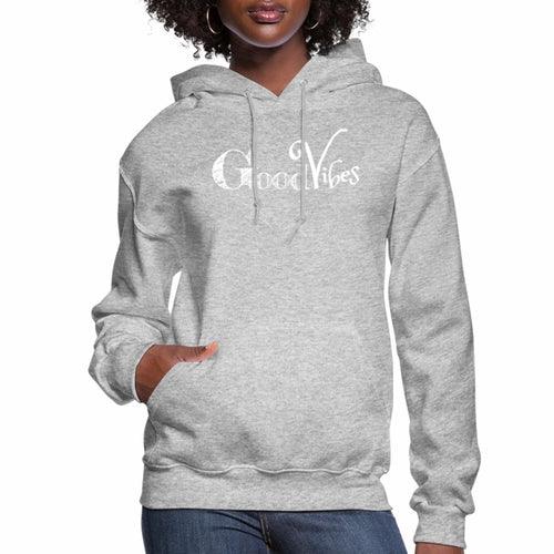 Womens Hoodie - Pullover Sweatshirt - Graphic/good Vibes - zoter Shop