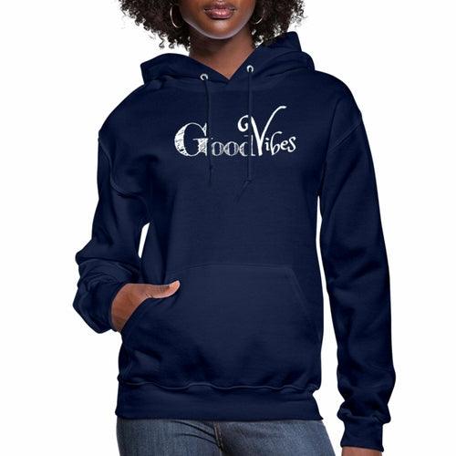 Womens Hoodie - Pullover Sweatshirt - Graphic/good Vibes - zoter Shop