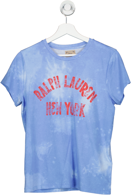 Polo Ralph Lauren Blue “new York” Logo Short Sleeve T-shirt UK M