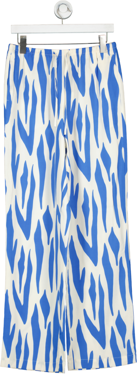 JAKKE Willow Trouser In Blue Tiger Print UK 10