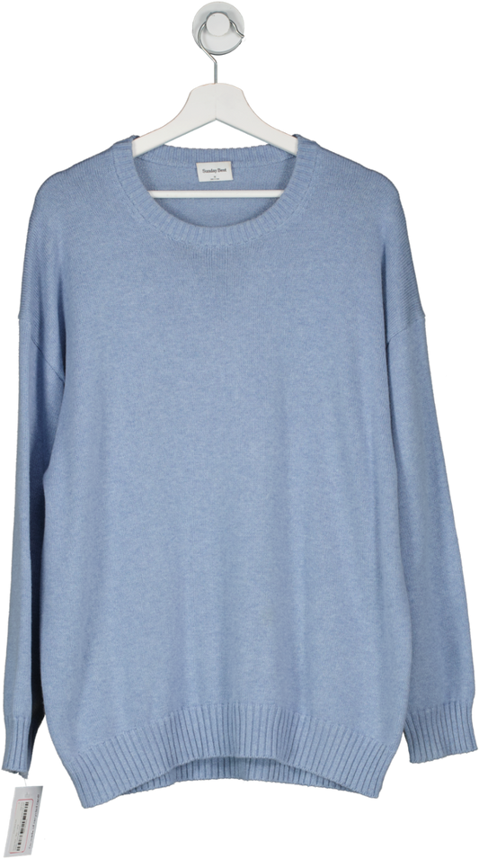 Sunday Best Blue Crew Neck Knit UK M