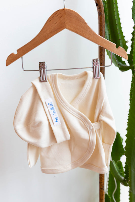 Fog Linen Cotton Cardigan and Cap