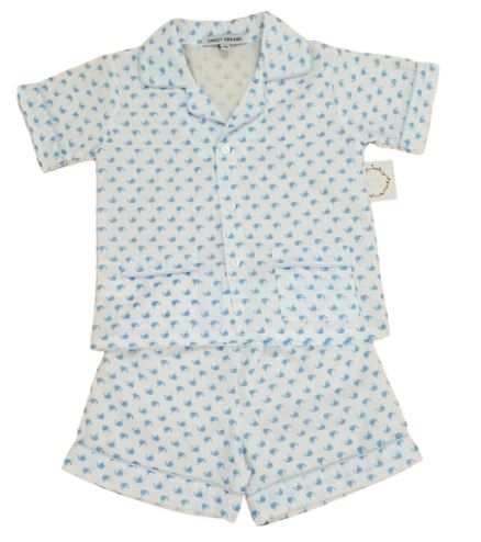 Blue Whale Print PJs